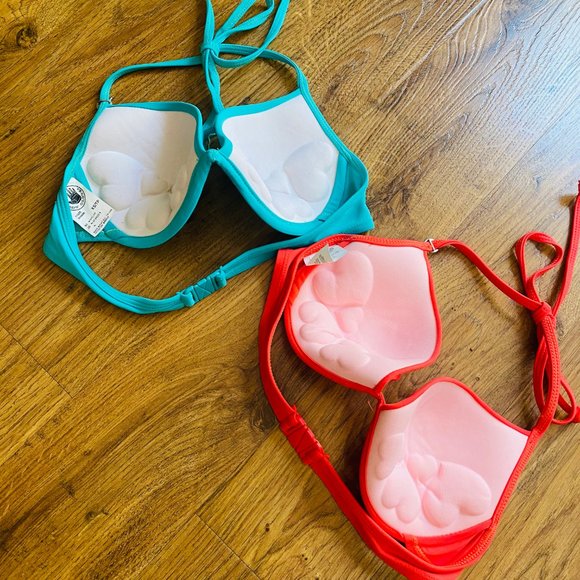 BODY GLOVE BIKINI TOP Push Up x 2 set XS padded - Picture 6 of 8